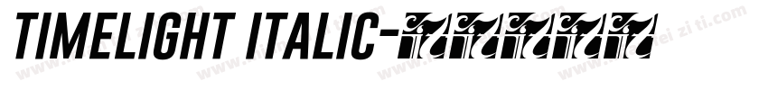 timelight italic字体转换